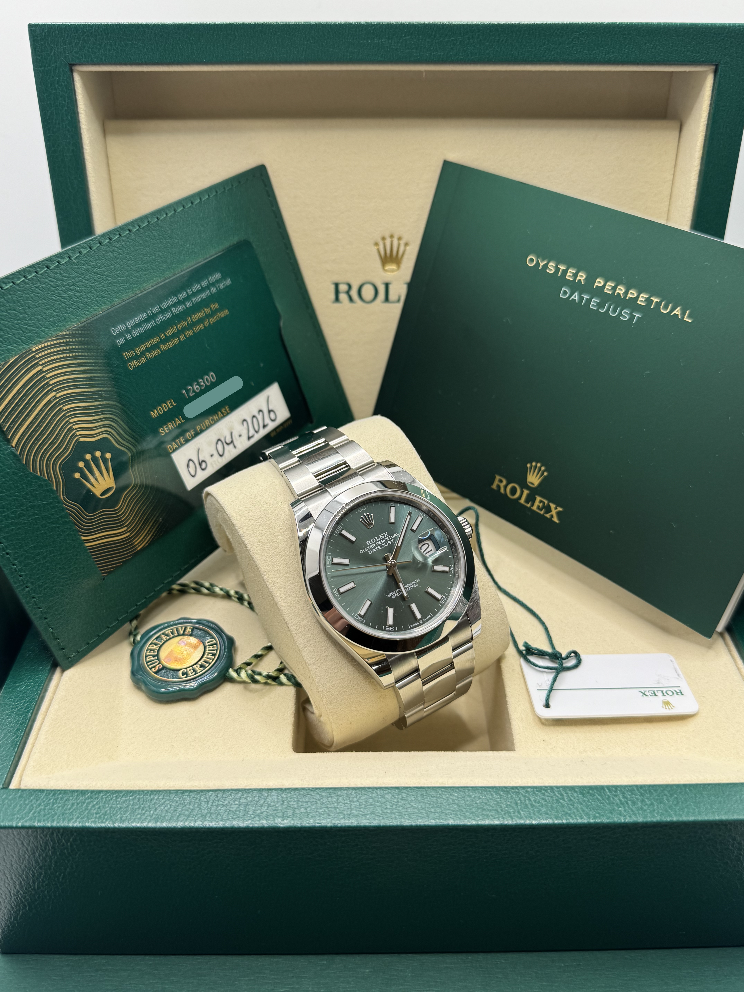 Rolex - Datejust | 41mm | Mint Dial | 2026
